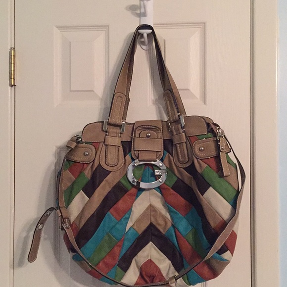 Guess Boho satchel purse - Picture 1 of 8